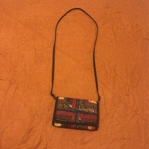 Quilted Cross Body Trifold Wallet